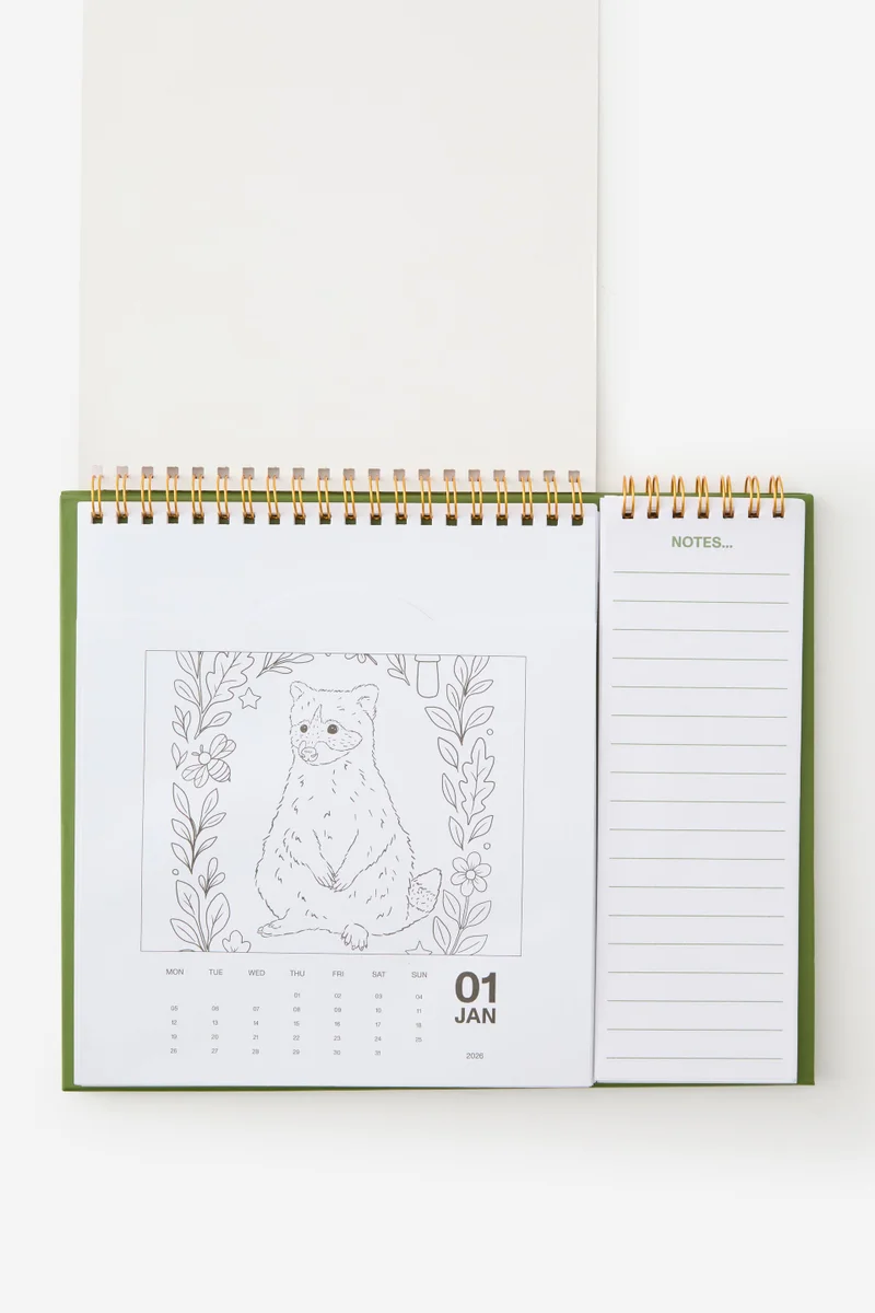 Typo  Colour In Desk Calendar  | Best Price UAE